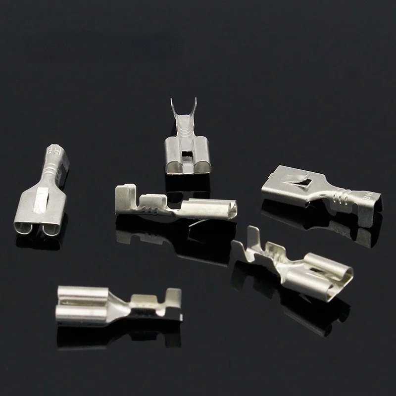 6.3mm Female Crimp terminal Connectors,Automotive Connector Spade Terminal