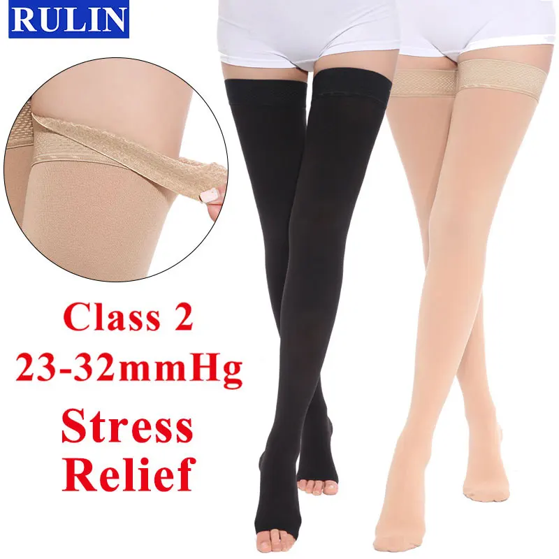 Drukniveau 2 Spataderen Compressiekousen 23-32mmhg Compressiesokken