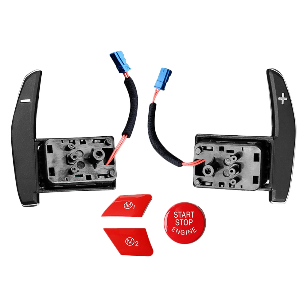 

Steering Wheel M1 M2 Button Switch Cover Steering Wheel Shifter Extension Fit for BMW 5 Series F10/F11/F07 M Sport 2011-2016