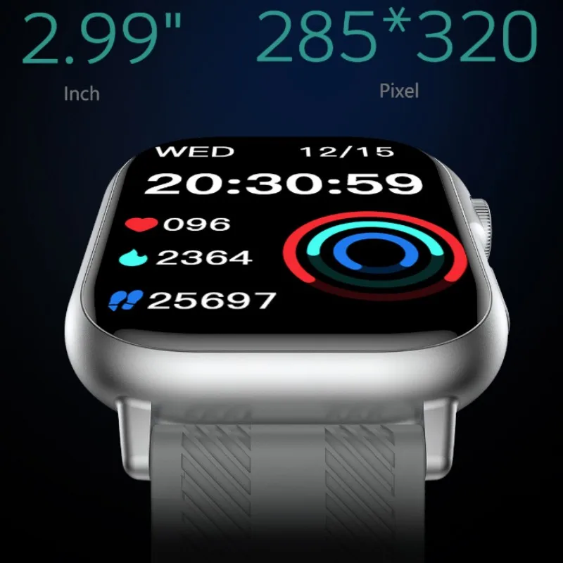 B05 Smart Watch 2.99-inch HD Screen BT Calls Health Monitor Games Calculator Alarm Clock 190 Battery Sports Smartwatch