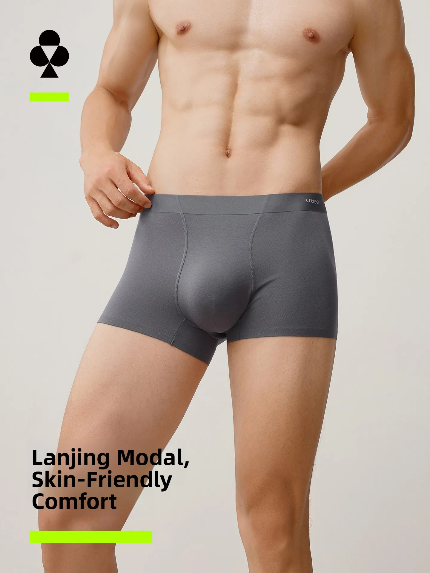 Pure Cotton Modal Men's Underwear Antimicrobial Mid-Waist Boxer Shorts Comfortable Breathable Men's Briefs Four Corners Design
