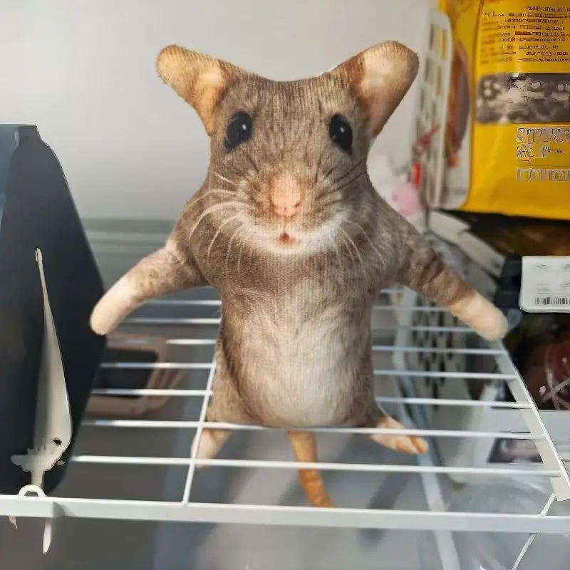 12/24/32cm Realistic Rat Plush Keychain Movable Limbs 3D Mouse Stuffed Toy Pendant Funny Prank Trick Decor Hanging Gift