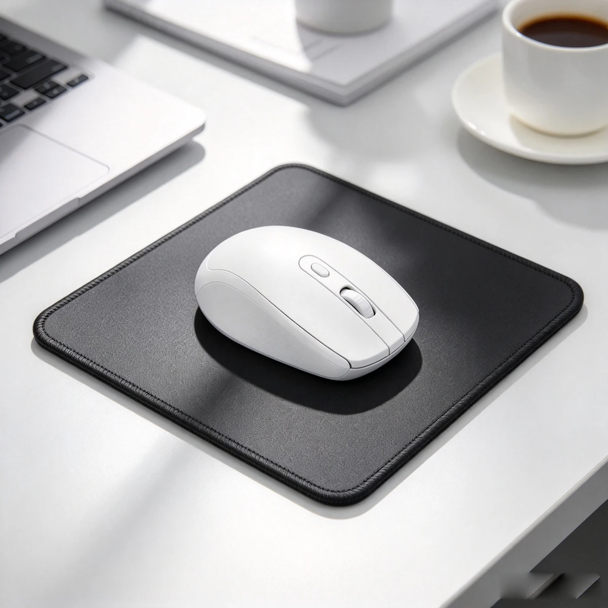 2.4G Wireless Mouse with Mouse Pad | Stable Connection | Ergonomic Shape | Adjustable DPI | USB-A Plug & Play for PC Laptop