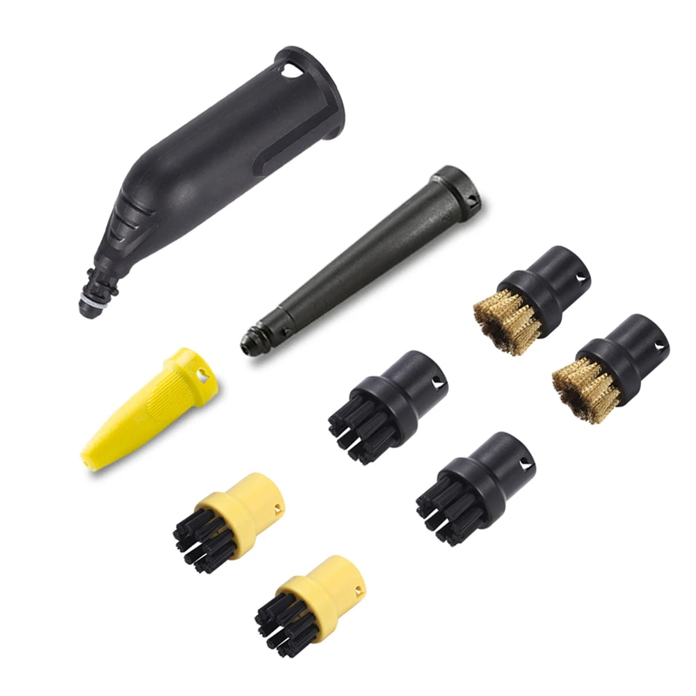 

Аксессуары для пылесоса Karcher Steam SC2 -SC7 CTK10, мощная насадка, чистящая щетка, головка, зеркальные детали (9 шт., желтый)