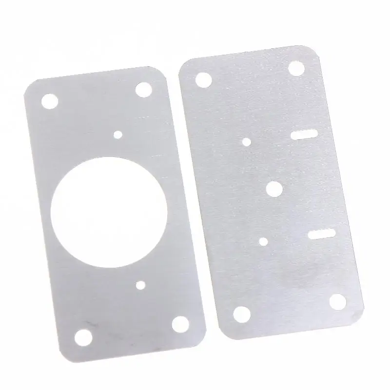 New Cabinet Hinge Repair Plate Kit For Home Kitchen Cabinets And Furniture With Holes, Stainless Steel Door Hinge Mounting Plate