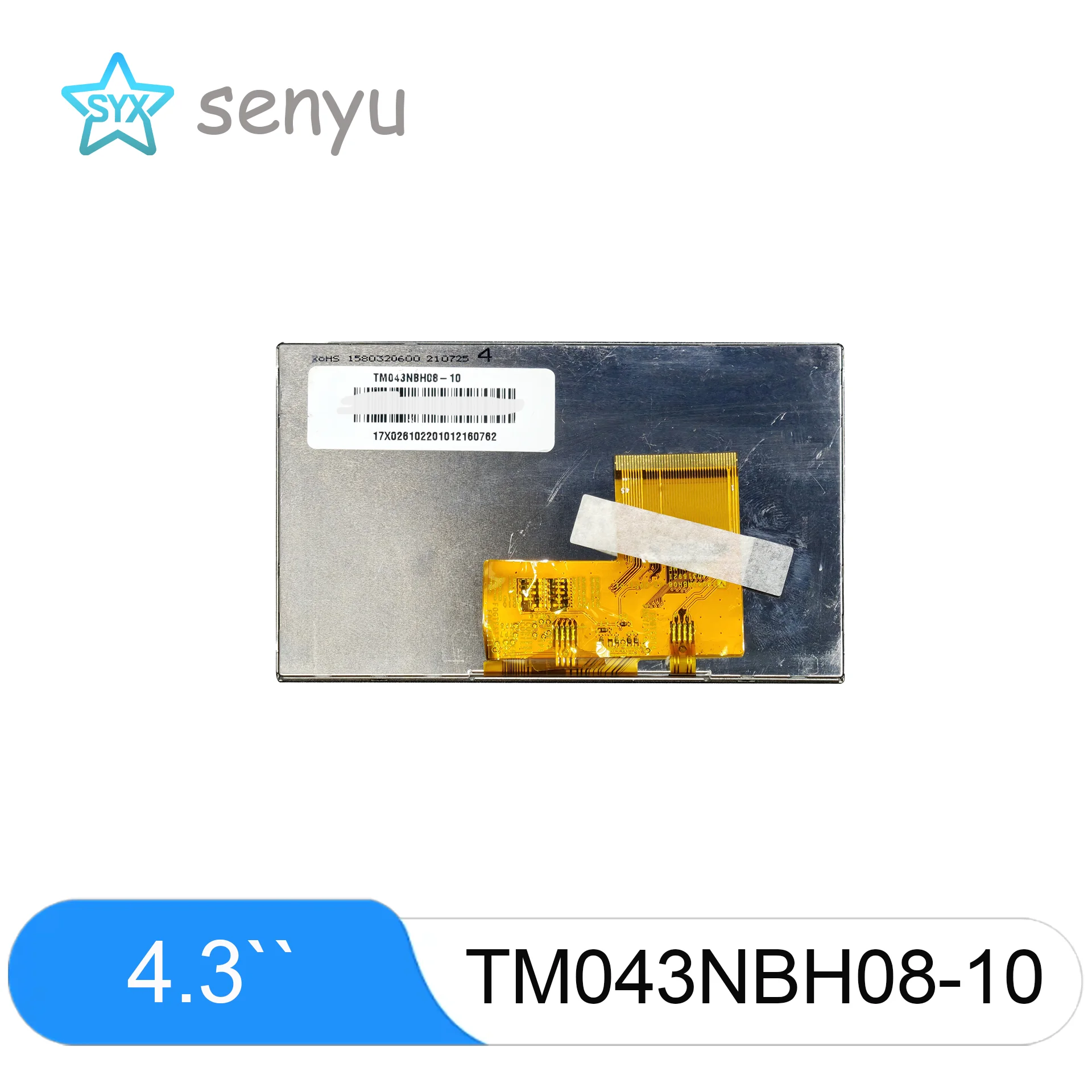 4.3 Inch TFT LCD Display TM043NBH08-10 480×272 WQVGA Industrial LCM Screen With 4-Wire Resistive Touch