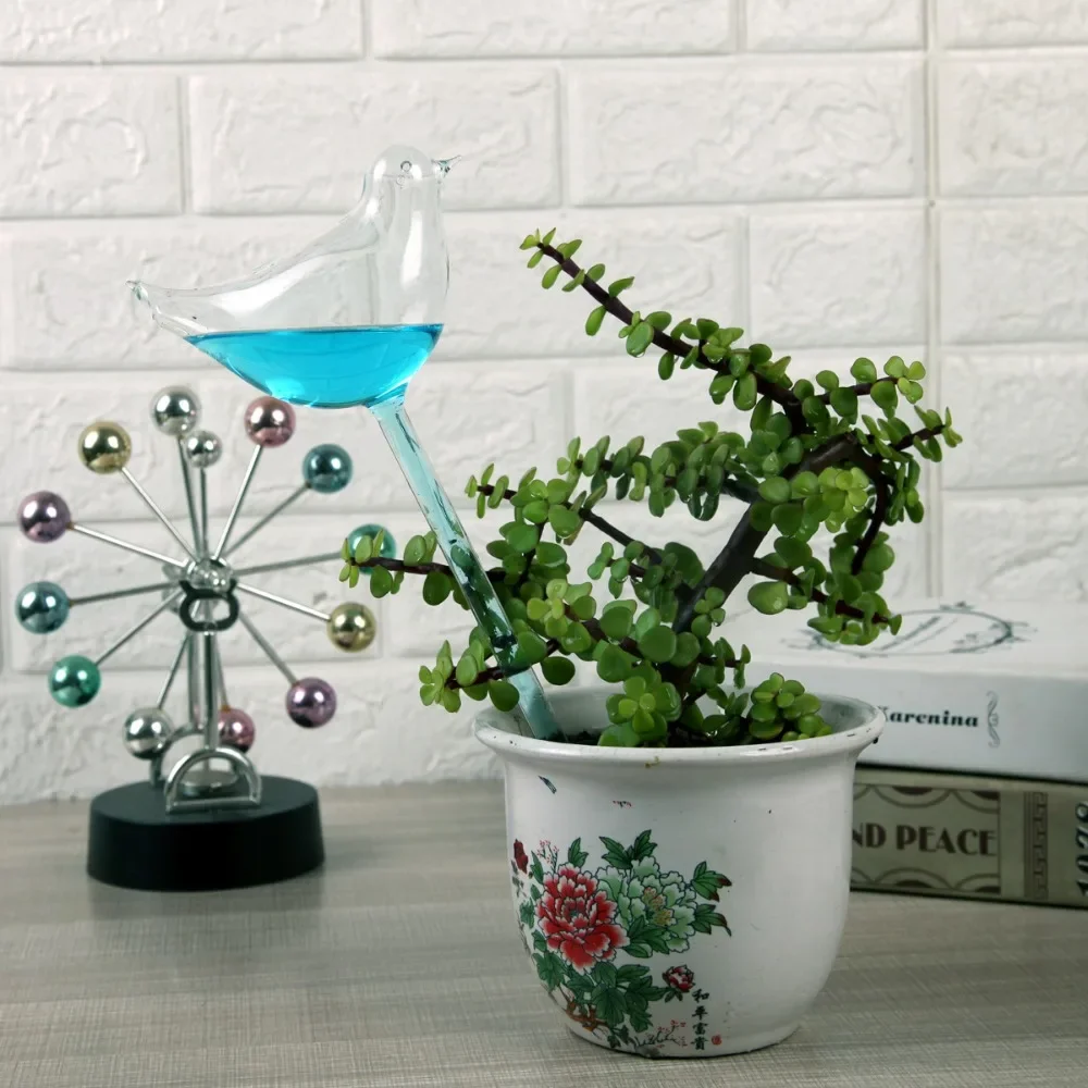 1-10pc Bird Automatic Flower Watering Device Garden Plant Drip Water Seepage Device Bird Shape Indoor Plant Watering Globes