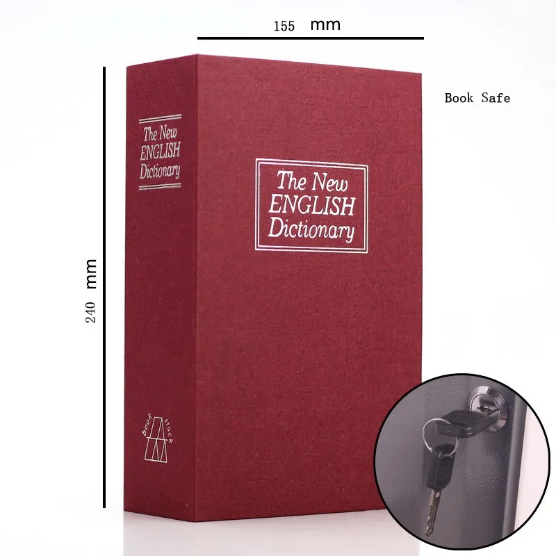 Wörterbuch Mini Buch Safe Sicherheit Key Locker Geld Versteckte Geheimnis Sicher Schlüssel Safe Cash Geld Münze Lagerung Schmuck Lock box