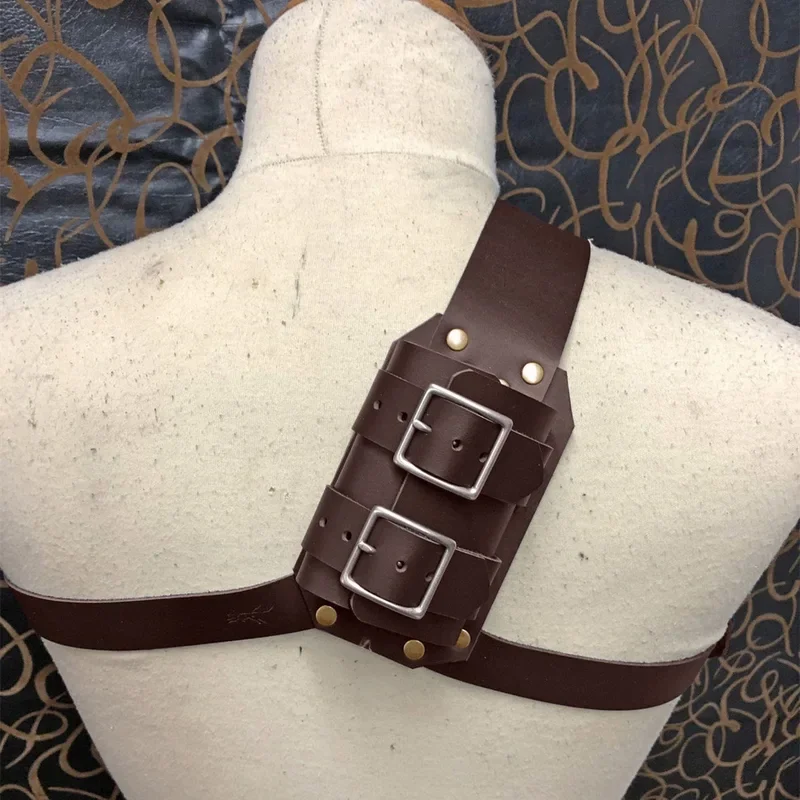 Medieval Shoulder Strap Espada Titular Bainha Bainha para Homens Adultos, Larp Cavaleiro Arma, Rapier Belt, Coldre Gear, Cosplay Traje