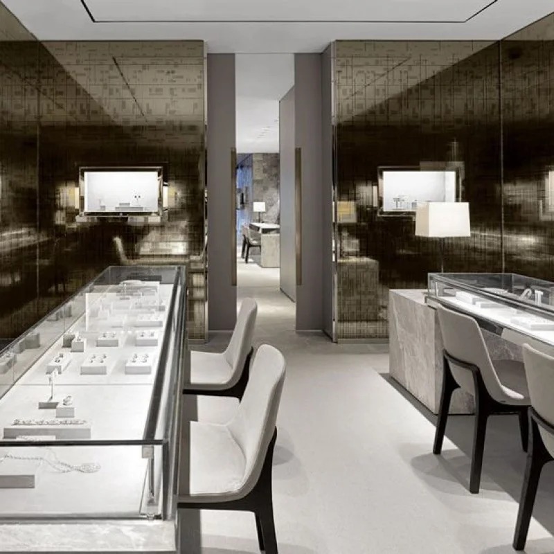 

Customize.Luxury Curve Combined Watches and Jewelry Cases Display Kiosk Latest Shop Mall Showcase Storefront Showroom