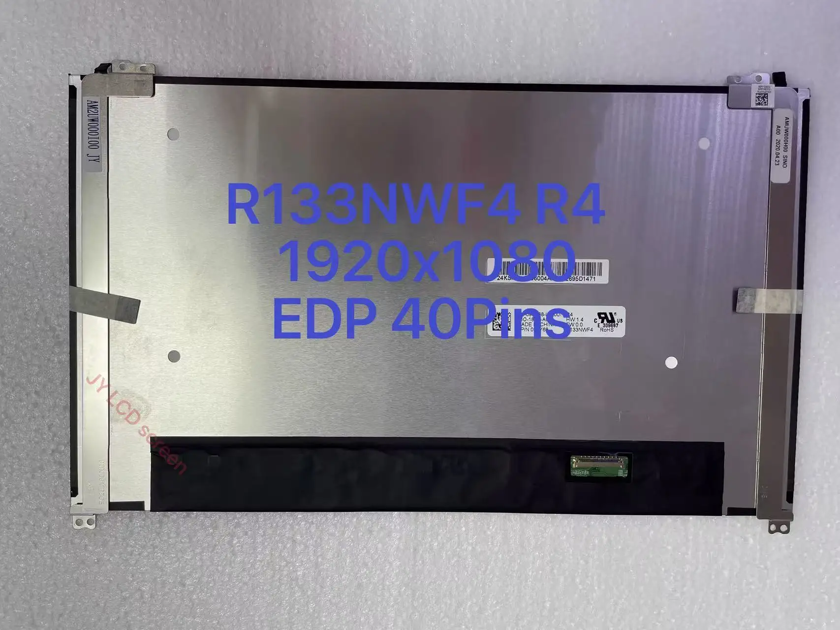DP/N 095Y68 R133NWF4 R4 13.3 inch IPS Laptop LCD Touch Screen Display Replaement Panel FHD 1920x1080 EDP 40pins 60Hz
