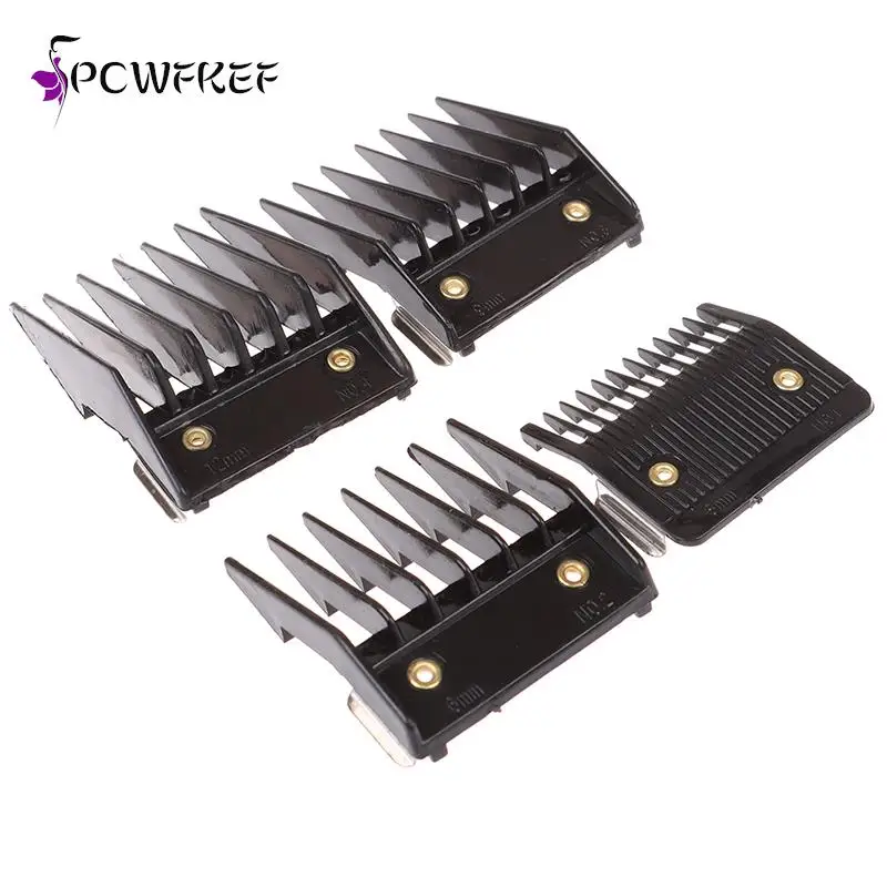 4Pcs Universal Cut Clipper Limit Comb Guide Attachment Size Barber Replacement