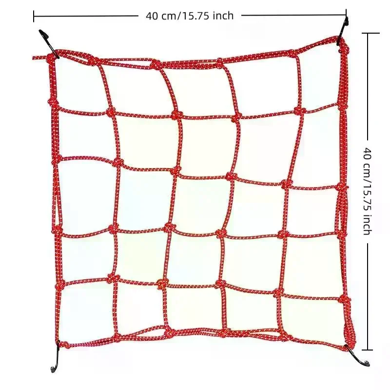 Motorcycle Helmet Cargo Net Night Reflective High Elasticity Easy Storage For Motorbike Ebike Bicycle Riding view 5