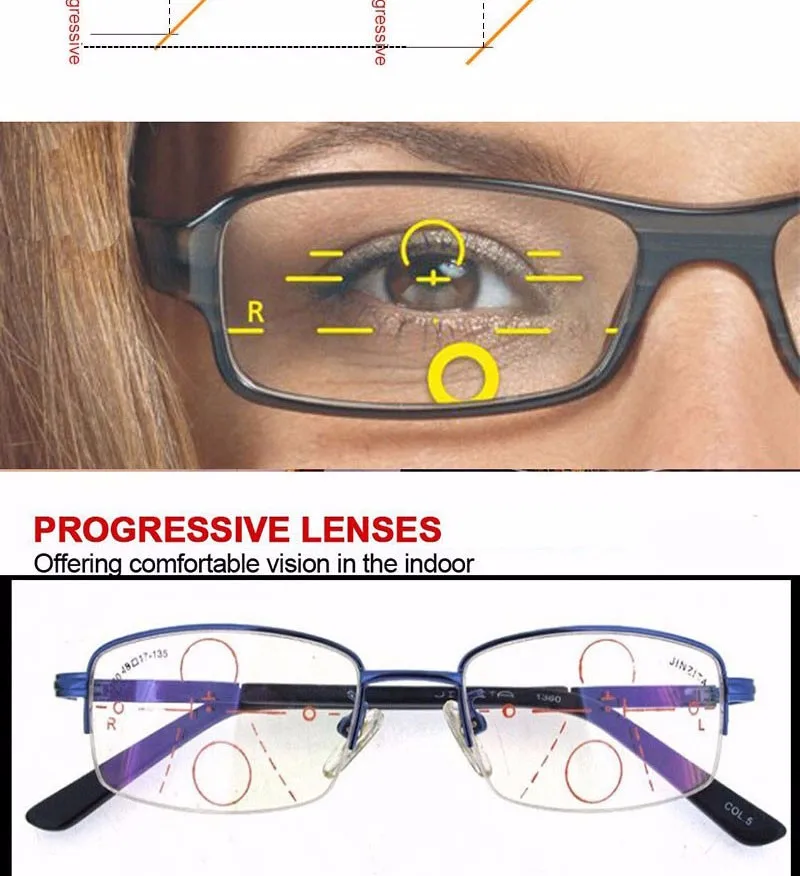 Xbora 1.56, 1.61, 1.67, 1,74, progressive Multifokal linsen, Anti reflex-, Anti-Kratzer-, HD-Optik-Rezept, 1 Paar – Detail 8