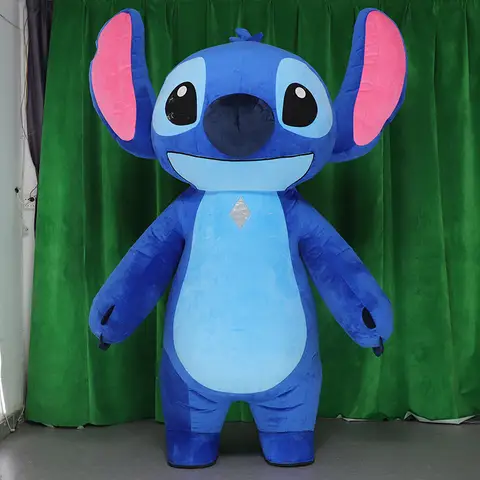 Stitch Costume Doll Suit Cartoon Character Themed Cosplay Clothing Air-Filled Dress Up Attire For Parties And Events