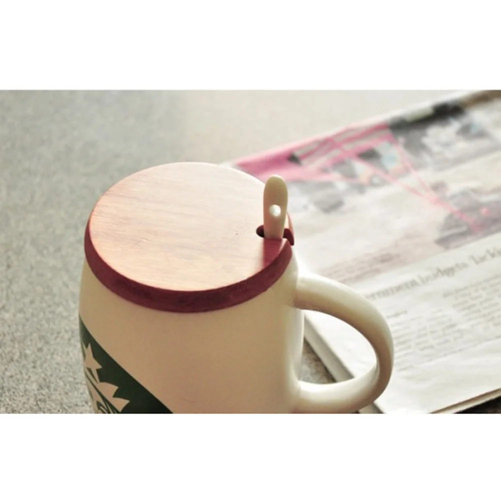 

bamboo cup lid cup lid cover mug lid cup cover seal cover for cup wood cup lid