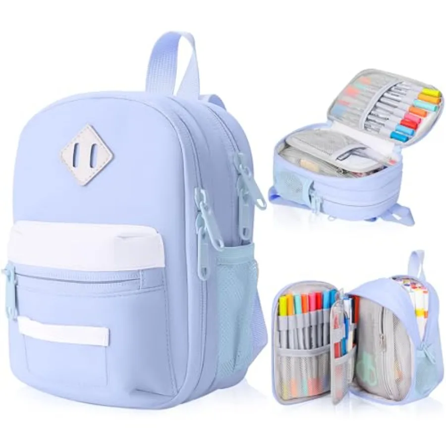

Large Capacity Pencil Case, Mini Backpack Pencil Case, Storage High Capacity Bag Pouch Holder Marker Pen Organizer, for Student