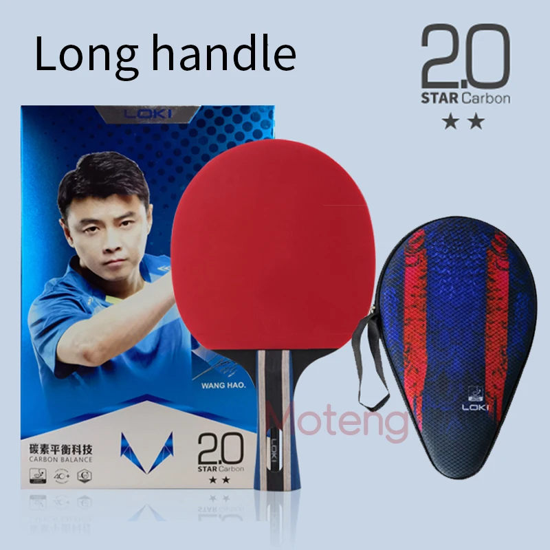 LOKI M2 Table Tennis Racket Professional Ping Pong Blade Rubber 5-Ply Pure Wood Carbon Balance Technology Genuine