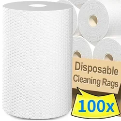 Reusable  Household Kitchen Disposable Rags Cleaning Cloths Non-woven Dish Rag Wash Paper Towels Non-stick Oil Dishcloths Wipes