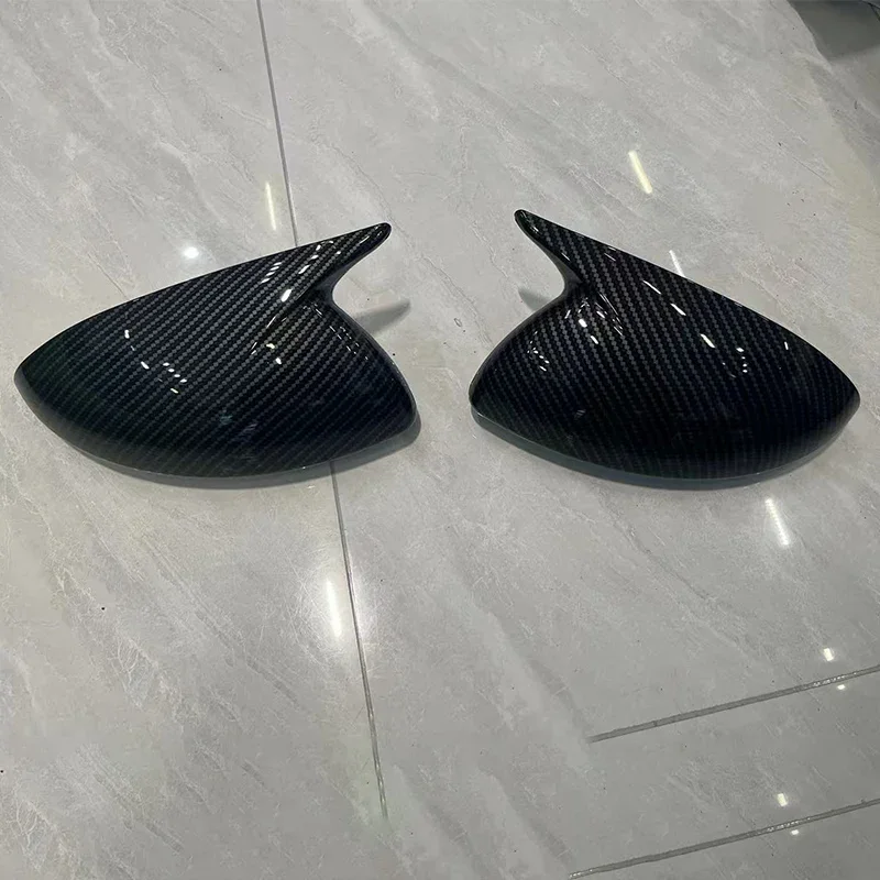 For Renault Megane 2016 2017 2018 2019 2020 2021 2022 2023 2024 Bull Horn Rearview Mirror Protective Cover ABS Material