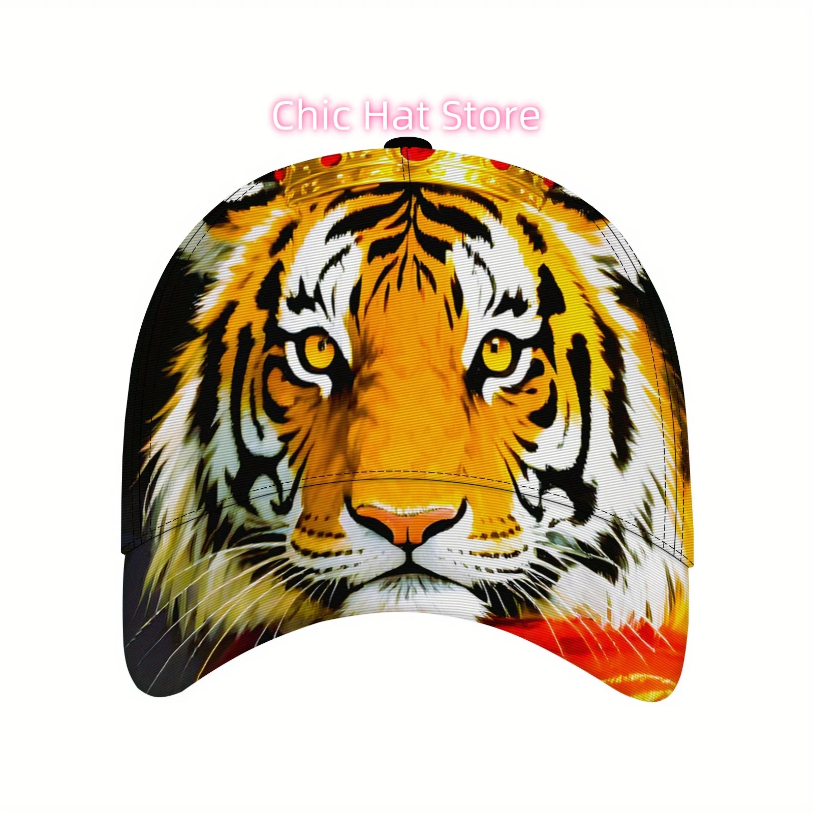 Fashion Must - Have: Trendy & Cool Tiger - Printed Cap