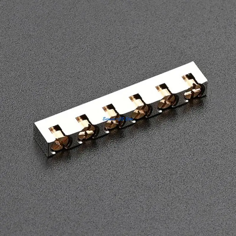 

Y51D 42mm Height Adjustable 6 Strings Brass Guitar Nut Replacement for Most Electric Guitars or Acoustic Guitars