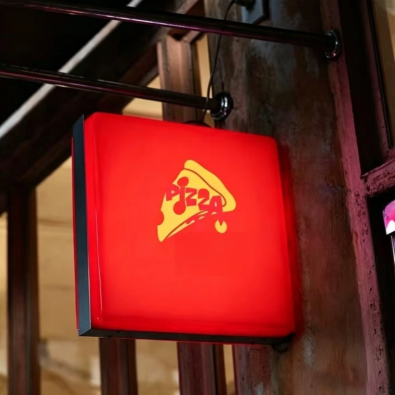Deposit-Light box store door sign LED outdoor double-sided light box wall-mounted three-dimensional light box