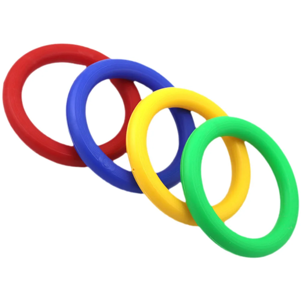 

4 Pcs Fruit Holder Watermelon Fixing Soccer Ball Display Stand Rack Ring Plastic Base Sports