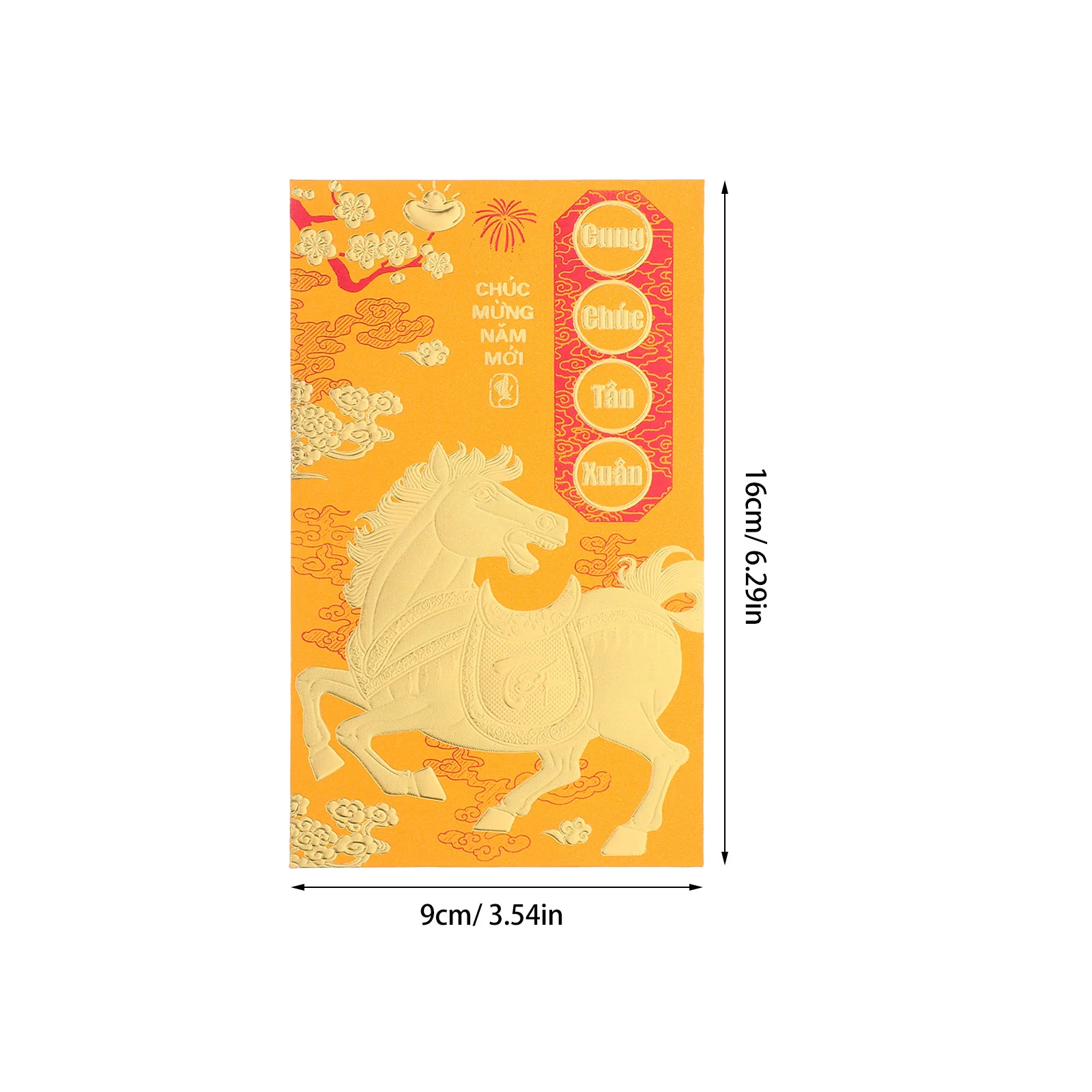 48pcs Vietnamese Red Envelopes 2026 Horse Year Lucky Money Pockets Lai See Xi Envelope Wedding Birthday Party Spring