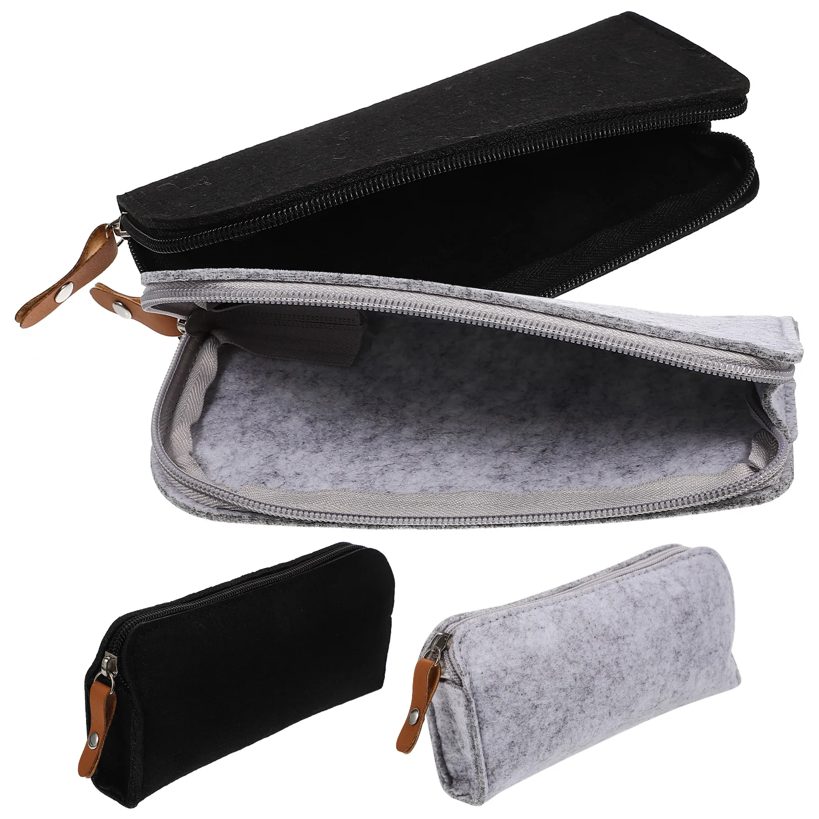 

4 Pcs Portable Pencil Bag Case Stationery Storage Pouch Box Zipper Child Organizer