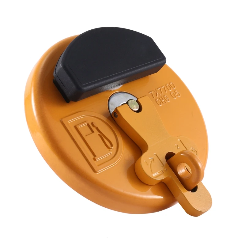 Yellow Locking Fuel Tank Cap 7X7700 For Caterpillar CAT Dozer Excavator D6R D5C 311D 312D 320C 320D 321D 323D