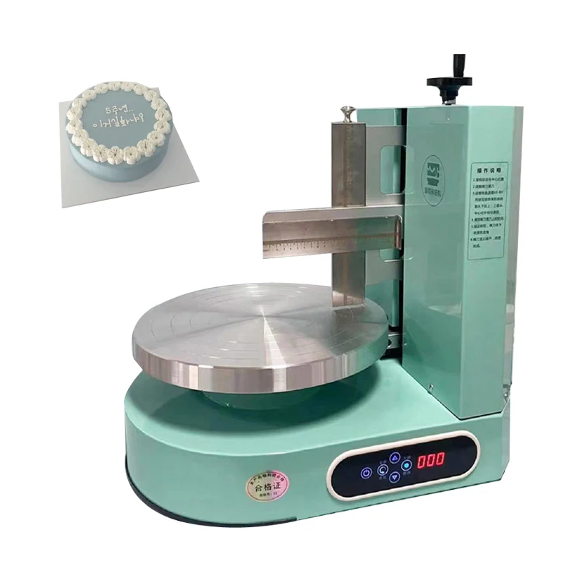 

Automatic Round Cake Cream Spreading Coating Filling Machine Cake Bread Cream Decoration Spreader Smoothing Machine