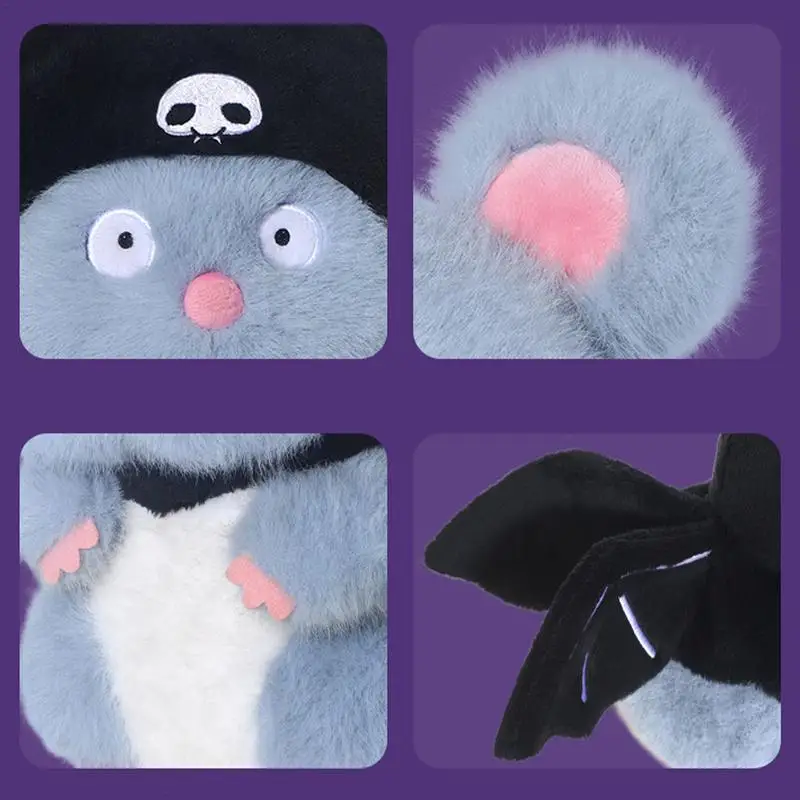 Personaggio farcito topi peluche bambola divertente topi volanti coccolosi animali abbracciabili bambini compagno di sonno decorazione del letto di casa per