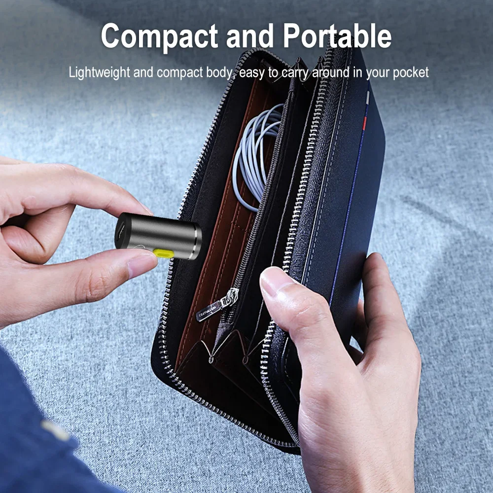 BORUiT Super Mini LED Flashlight 230LM Single Gear Extra Small Torch Camping Lantern