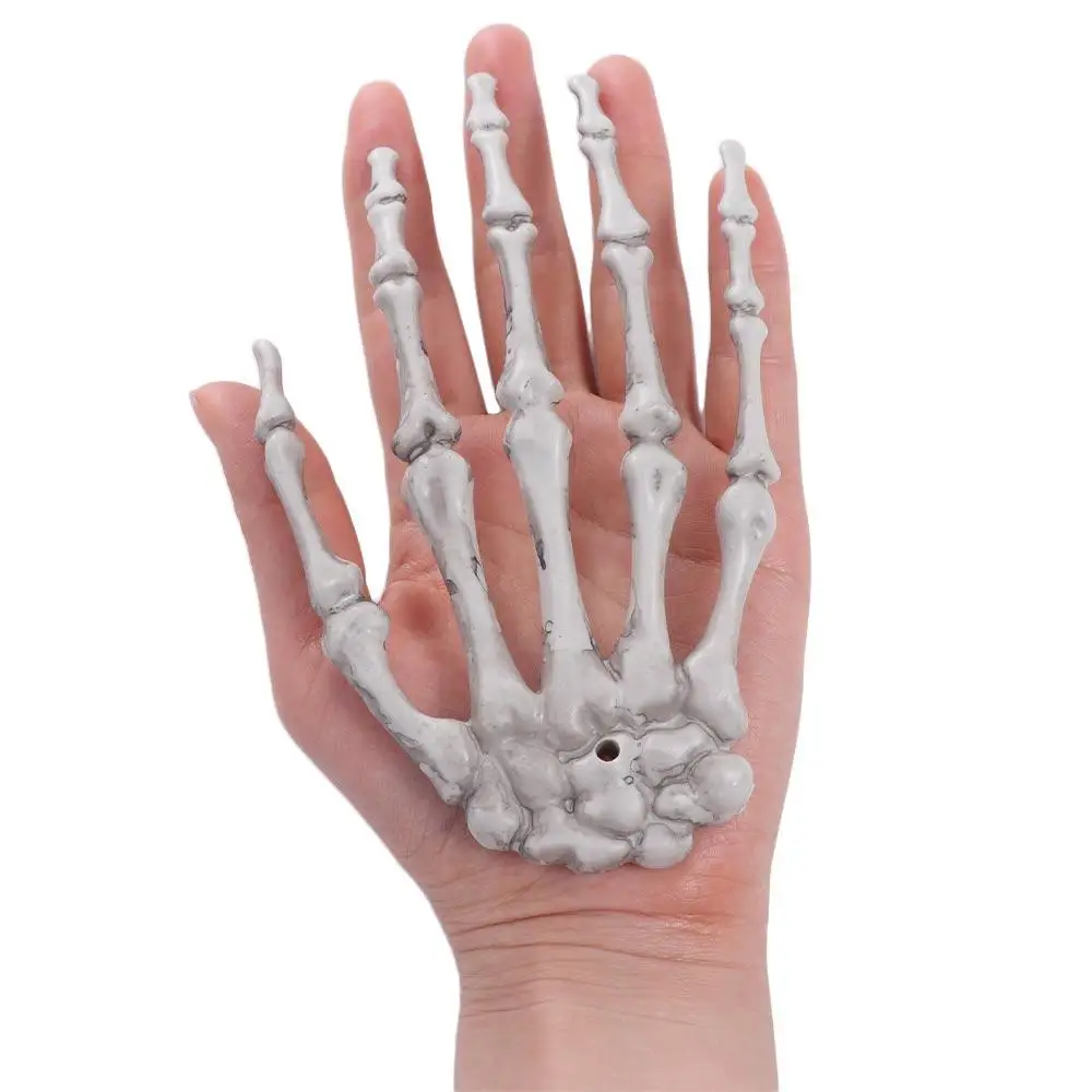 Plastikowa Realistyczna Ręka Szkieletu Kość Ręki Szkielet Ręka Halloween Ręce Szkieletu Dekoracja w Skali Naturalnej