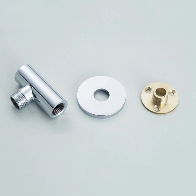 Shower Arm Flange Holder Brass Hose Connector Wall Suction Cup Wall Mount