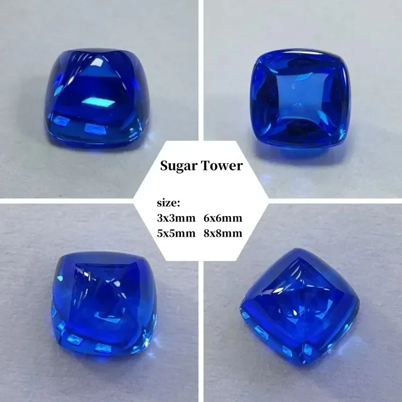 

Новая лабораторная выращенная кобальтовая шпинель, несколько форм, драгоценный камень для DIY, кольцо, ожерелье, серьги, основные материалы, выбор сертификата AGL