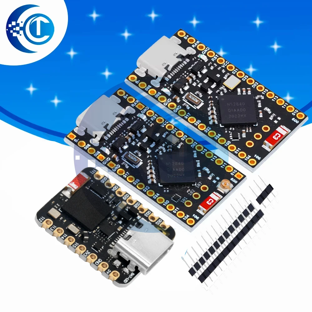 NRF52840 – wyjątkowo mała płytka programistyczna, kompatybilna z Nice!Nano V2.0, oferująca funkcje zarządzania ładowaniem Bluetooth i obsługą mikrokontrolera Pro Micro NRF52840.