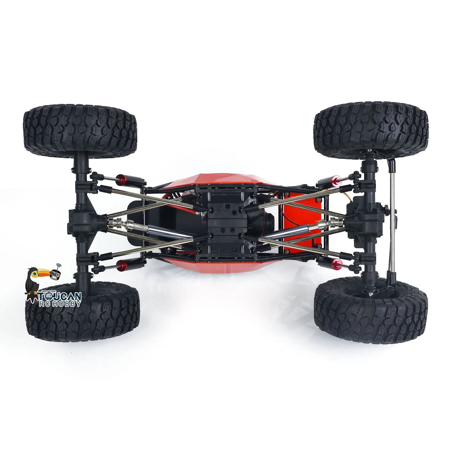 Spielzeug RTR RC-Geländewagen im Maßstab 1:10, 4 x 4 Funksteuerung, bereit zum Laufen, Rock Crawler, elektrisch lackierter fertiger LKW als Geschenk TH24039 – Detail 13