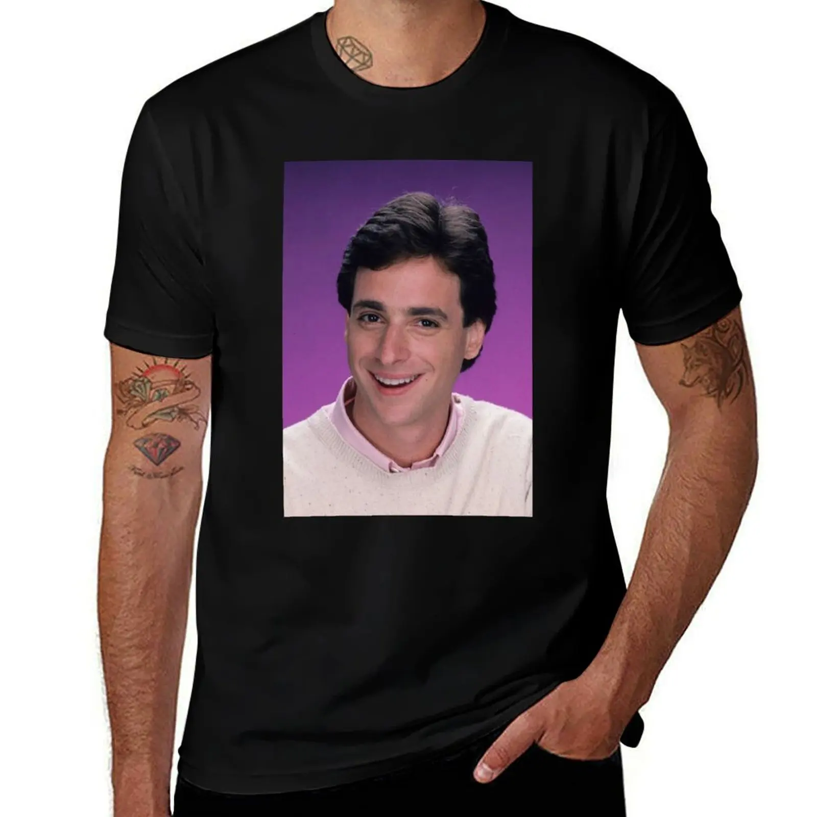 

Bob Saget T-Shirt mens graphic t shirts man t shirt heavy cotton T-Shirt