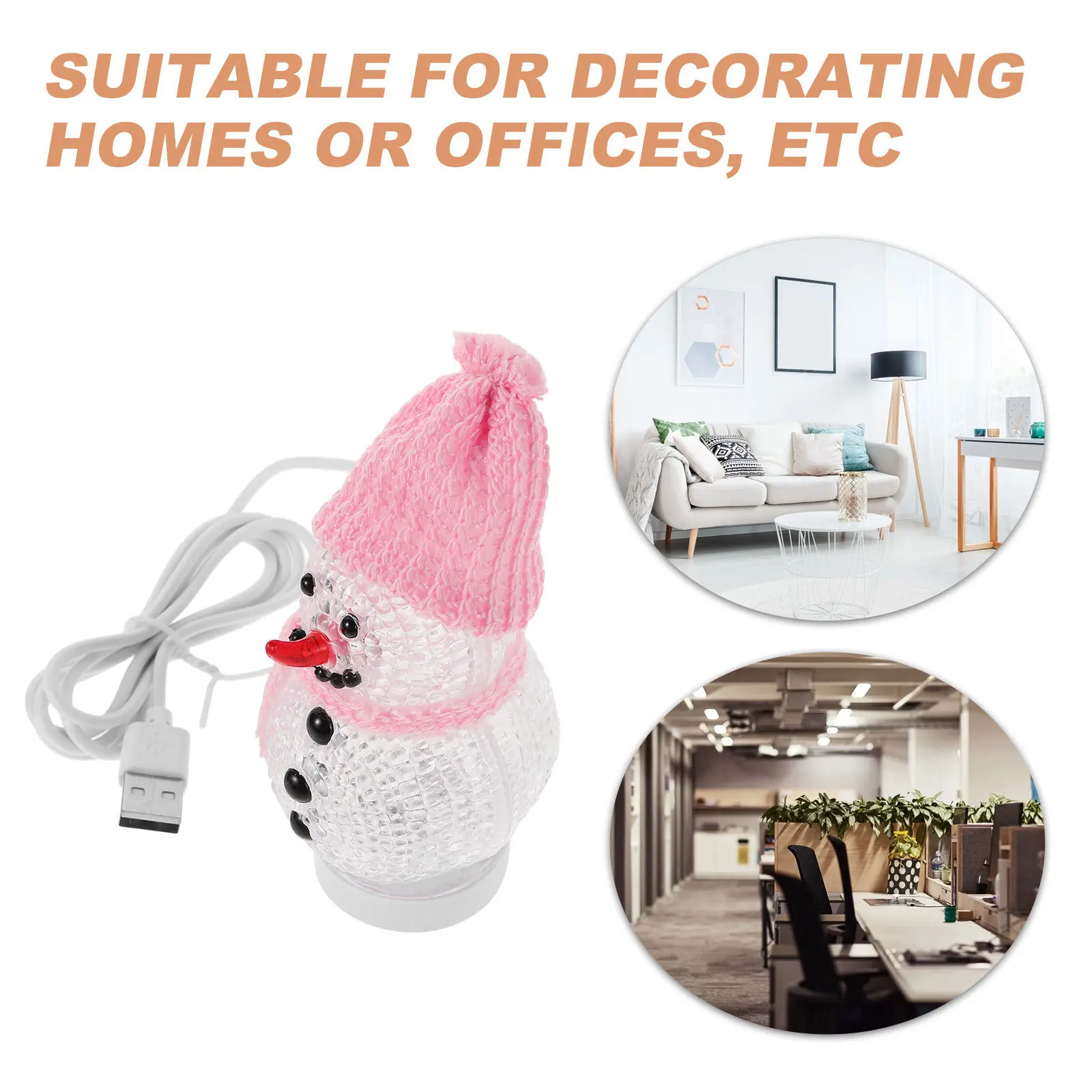 2 قطعة قبعة ثلج الوردي Led عيد الميلاد مصباح ليد الجدول مصباح لغرفة النوم زينة عيد الميلاد المنزل سطح المكتب مصباح السرير الخفيفة