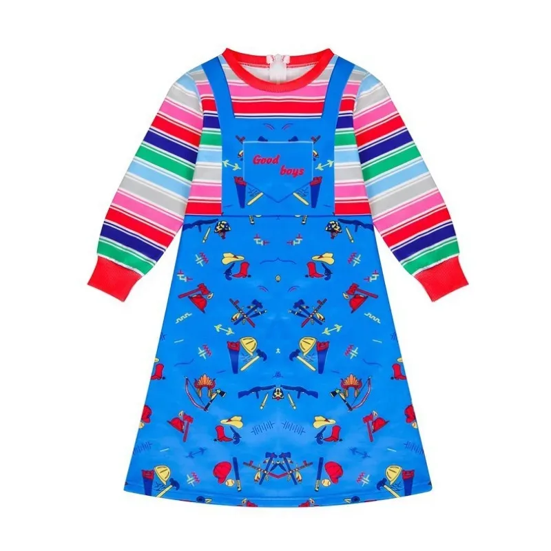 أزياء الهالوين للأطفال، أزياء عروس تشاكي للأطفال الأولاد والبنات، أزياء رعب مضحكة ومخيفة لحفلات أعياد الميلاد وعيد الميلاد