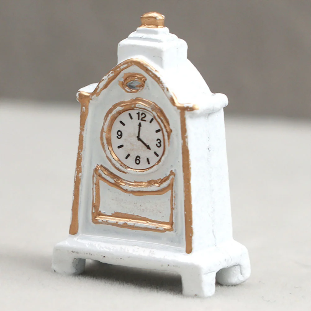 Orologio analogico Mobili retrò Simulazione Pendolo Modello Casa in miniatura Giocattolo per bambini Decorazione per la casa