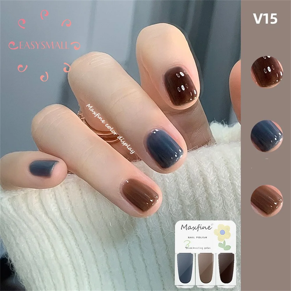 Schokoladen braune Farbe Gel Nagellack Herbst semi permanente Gel Lacke für Weihnachten Nail Art Designs matte Dec klack Maniküre