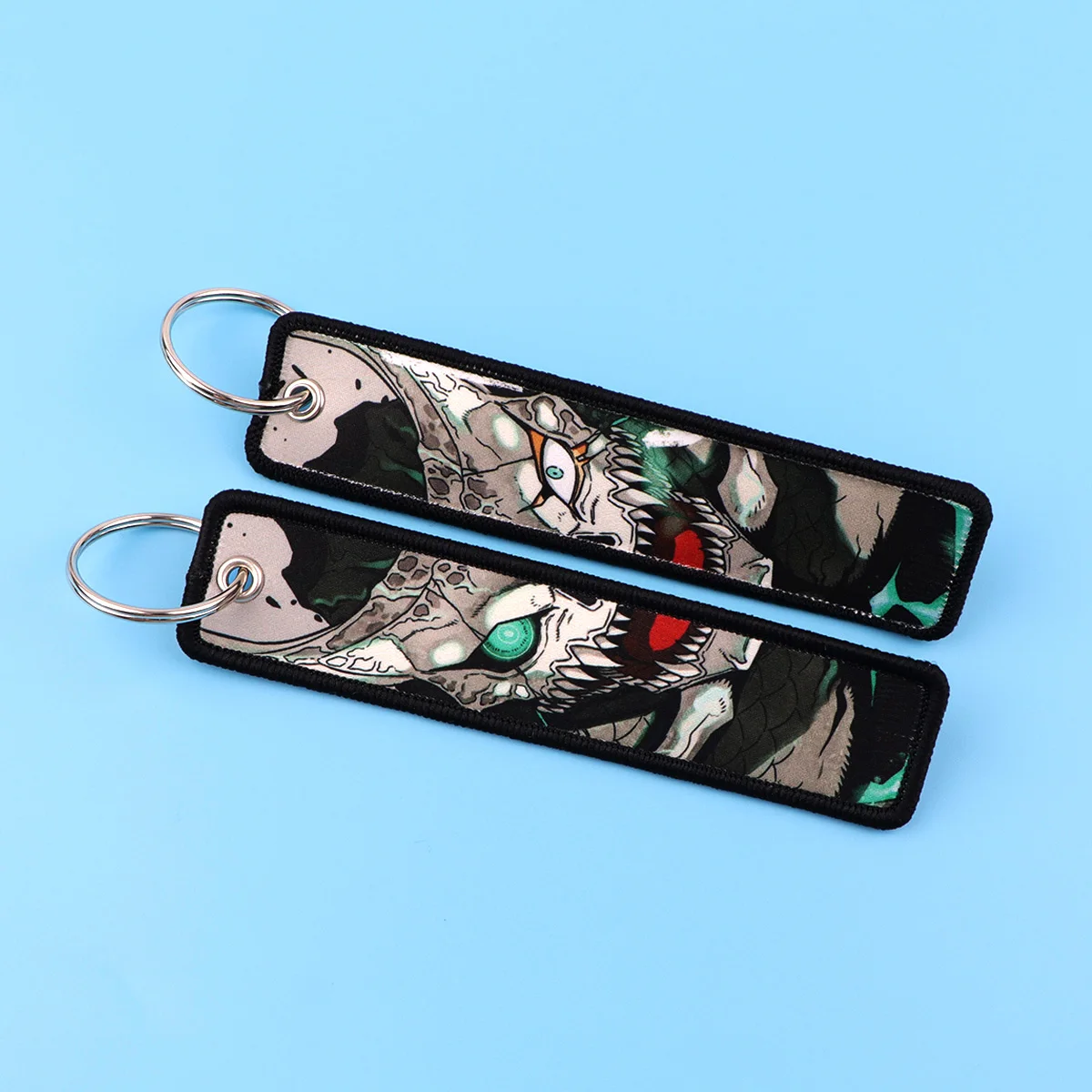 Anime 8, Stickerei-Schlüsselanhänger, Cartoon-Schlüsselanhänger, Schlüsselanhänger für Motorrad, Autos, Schlüsselhalter, Anhänger, Schmuck, Chaveiro, Freunde, Geschenk