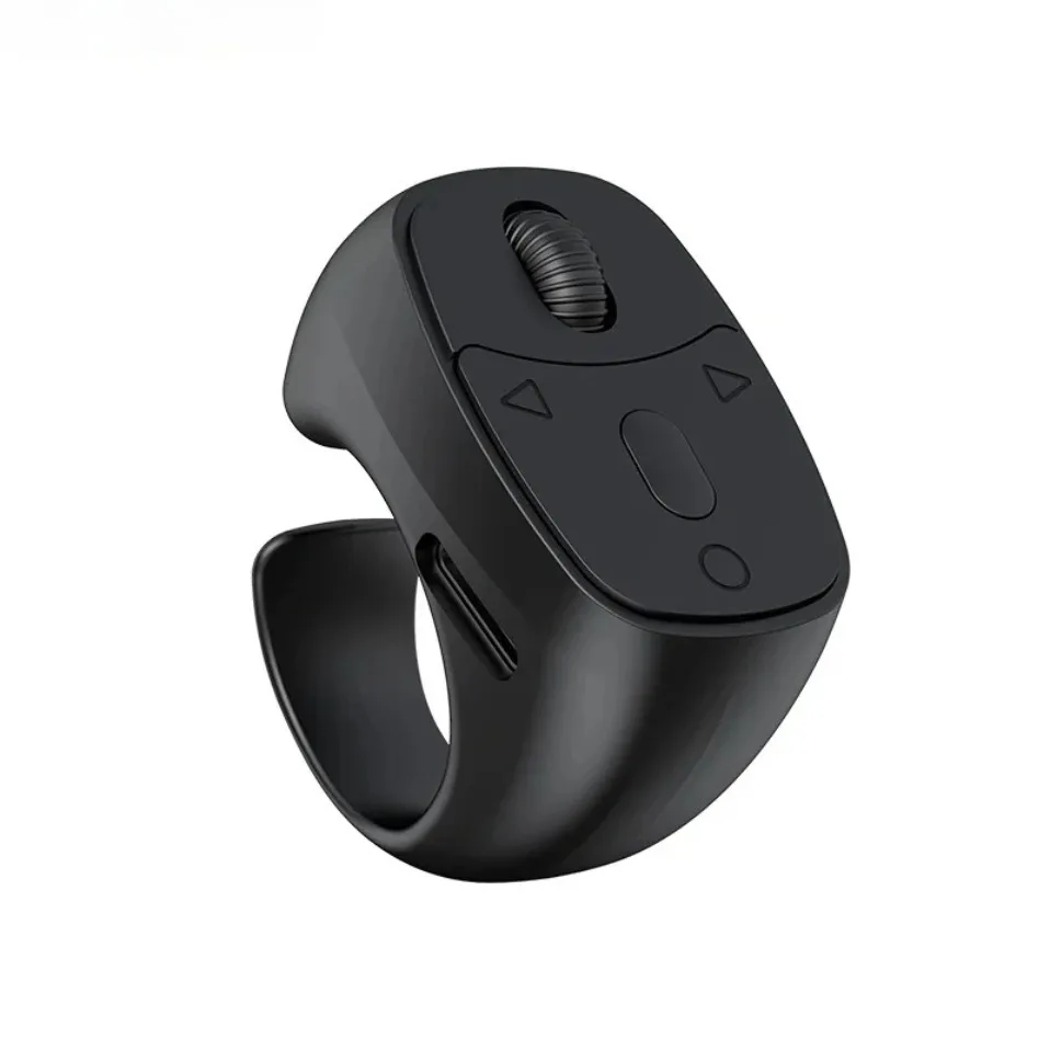 Cell Phone Scrolling Ring Wireless Finger Shutter Remote Control Page Turner Mobile Phone Controller BT For Travel