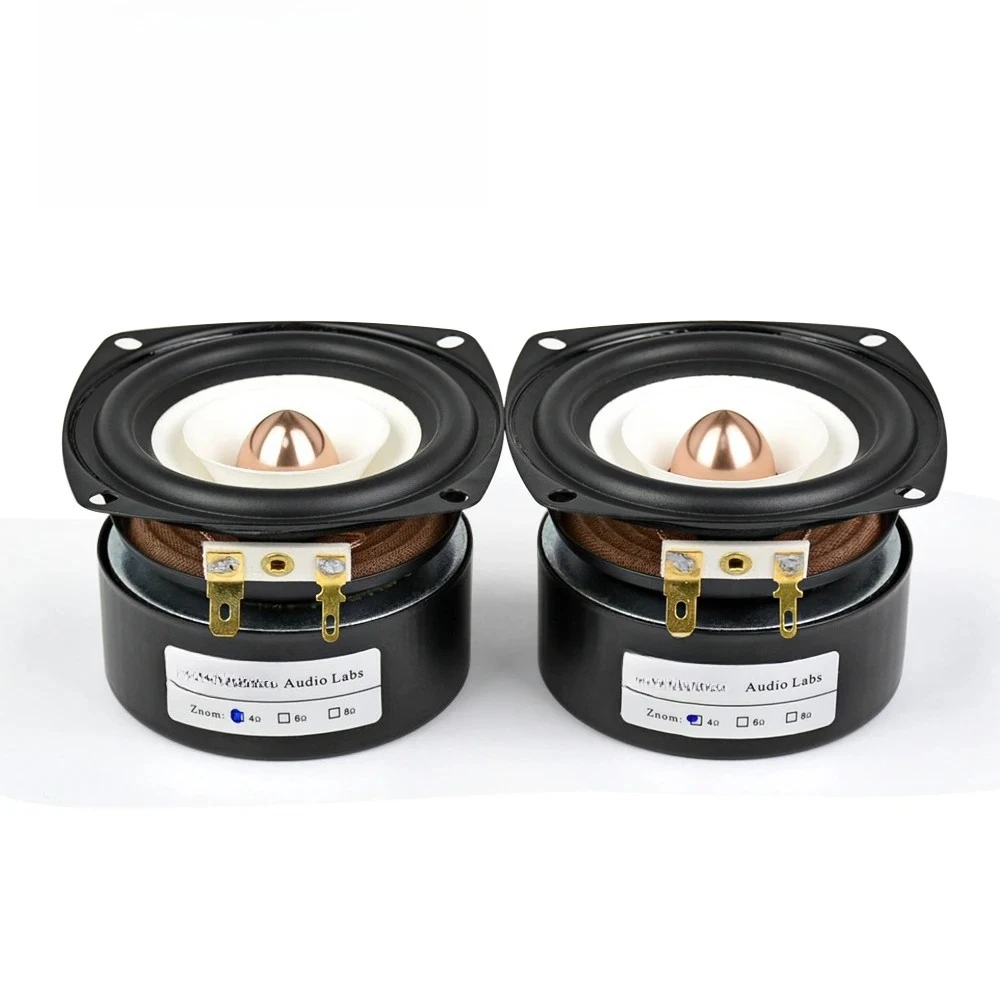 2Pcs 3Inch Audio Portable Speaker 4 8 Ohm 15W Full Range Hifi Bass Altavoz loudSpeaker Home Theater Sound System DIY