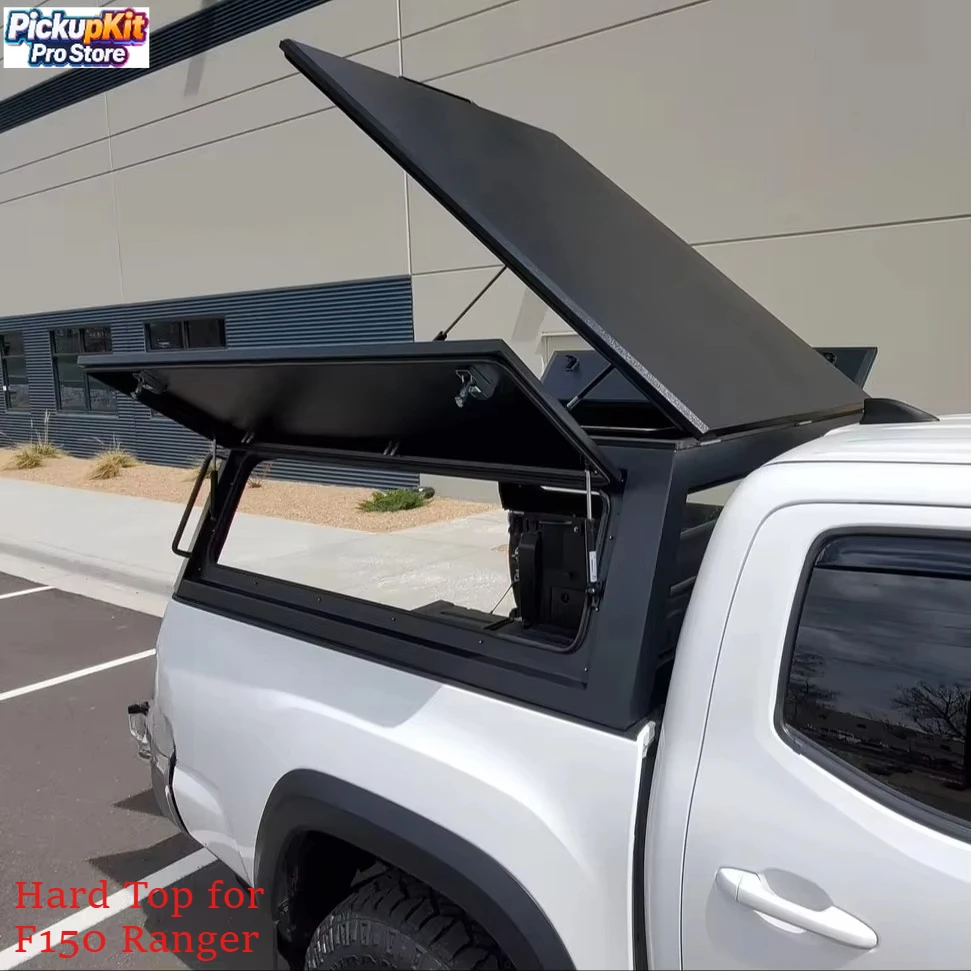 

Premium Black Aluminum Alloy HardTop Canopy Waterproof 4x4 Pickup Truck Topper Camper Accessories for F150 Ranger