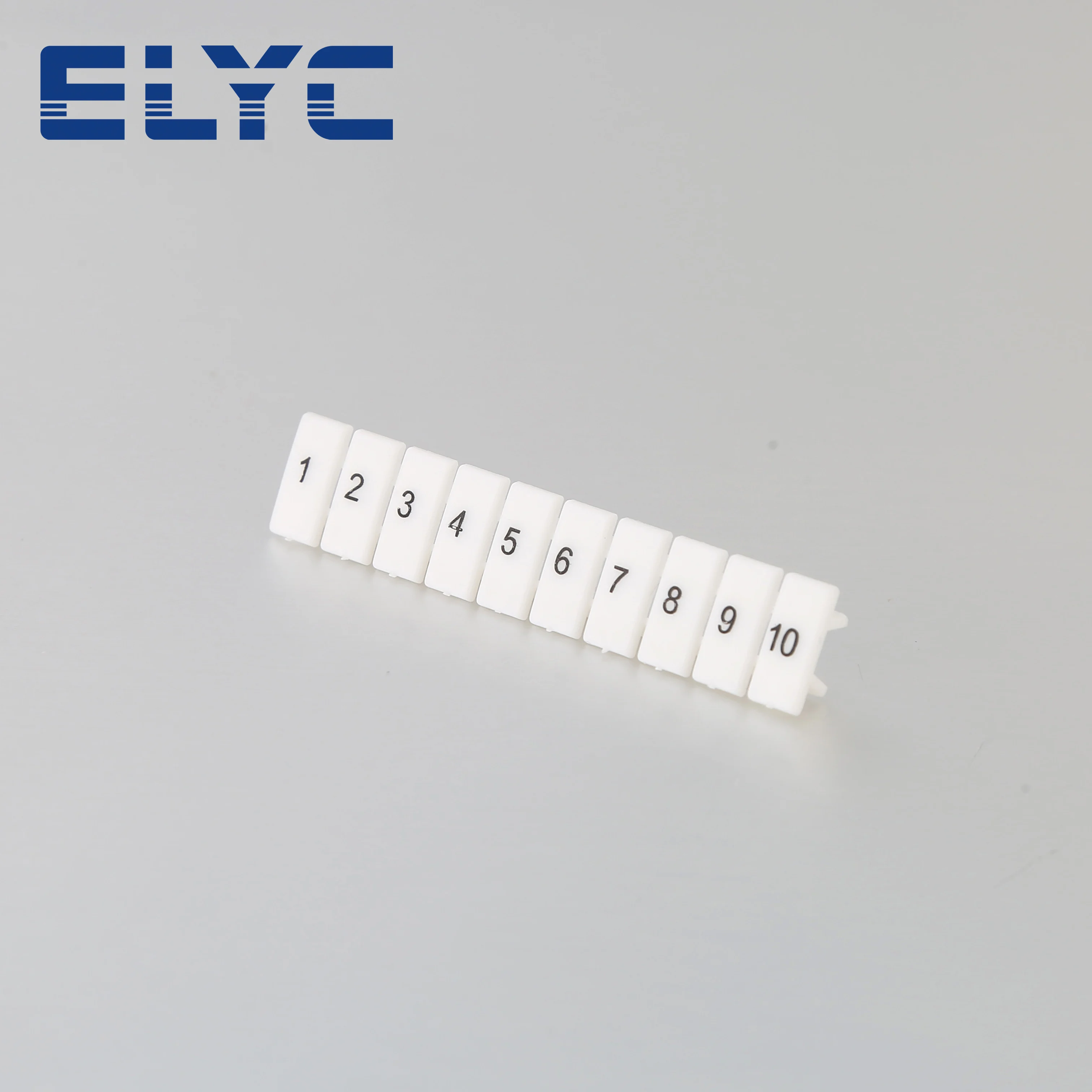 100Pcs Terminal Block Marker Strip Label ZB6 ZB5 3.5/4/8/10 ZBFM Number Tag 10 Seat DIN Rail Connector Strips Zack Marking