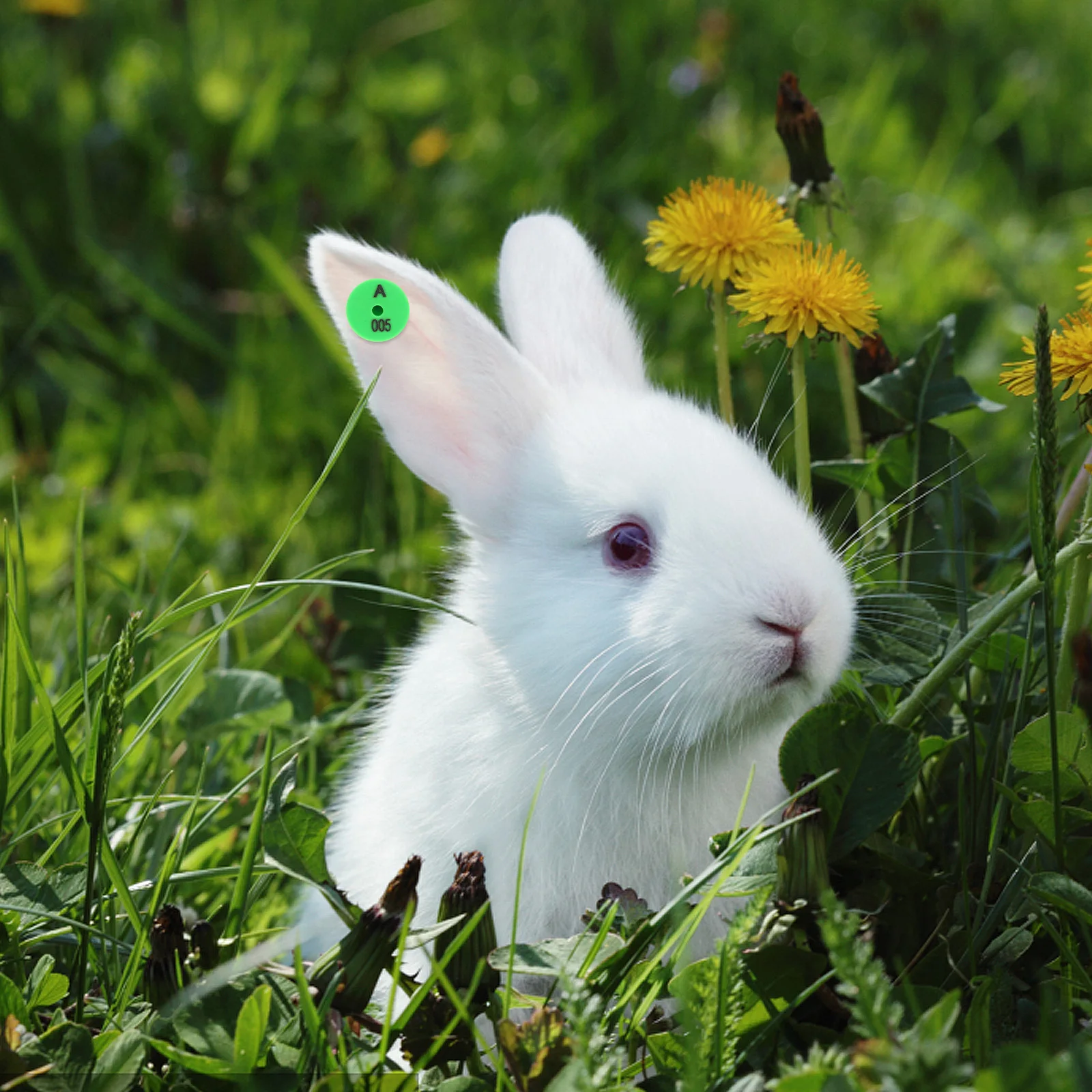 

100Pcs Numbered Rabbit Ear Tags Vibrant Colors Drop Resistant for Pet and Livestock Identification Efficient Farm Management